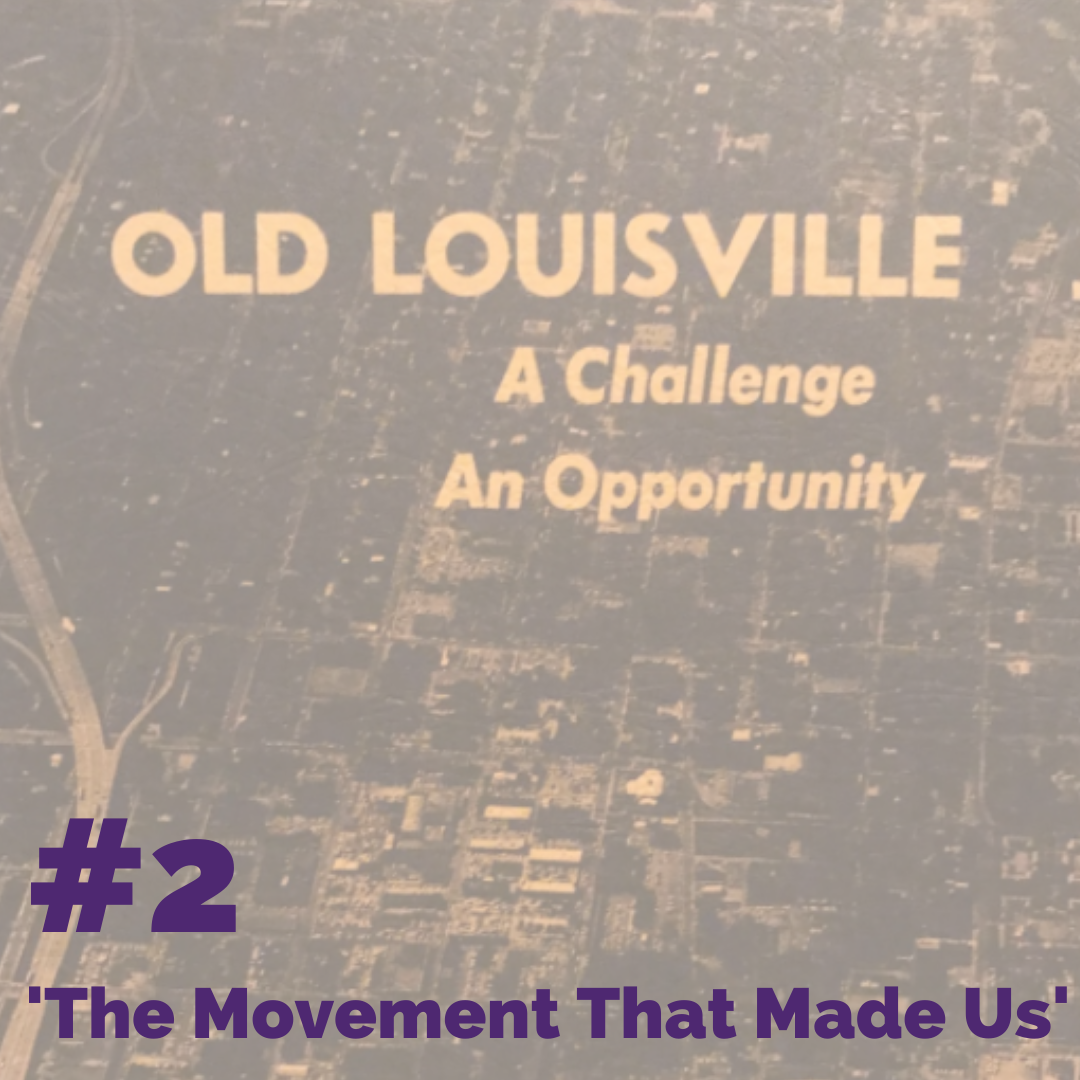 A faded image in background with text overlaid reading: "#2: 'The Movement That Made Us'"